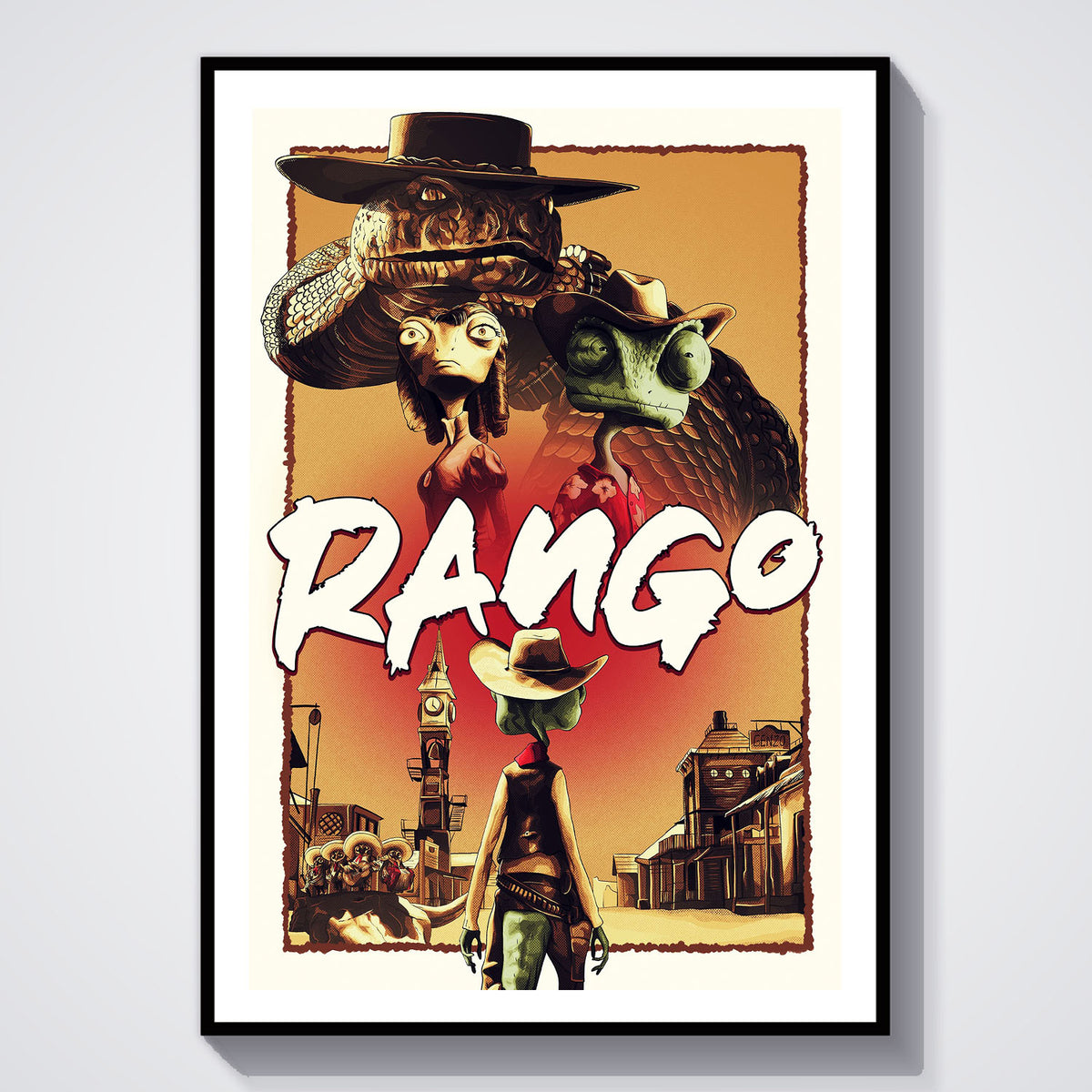 Flex Designs Poster Rango 5 x 7" Home Goods - Movie 2011 Movie Poster