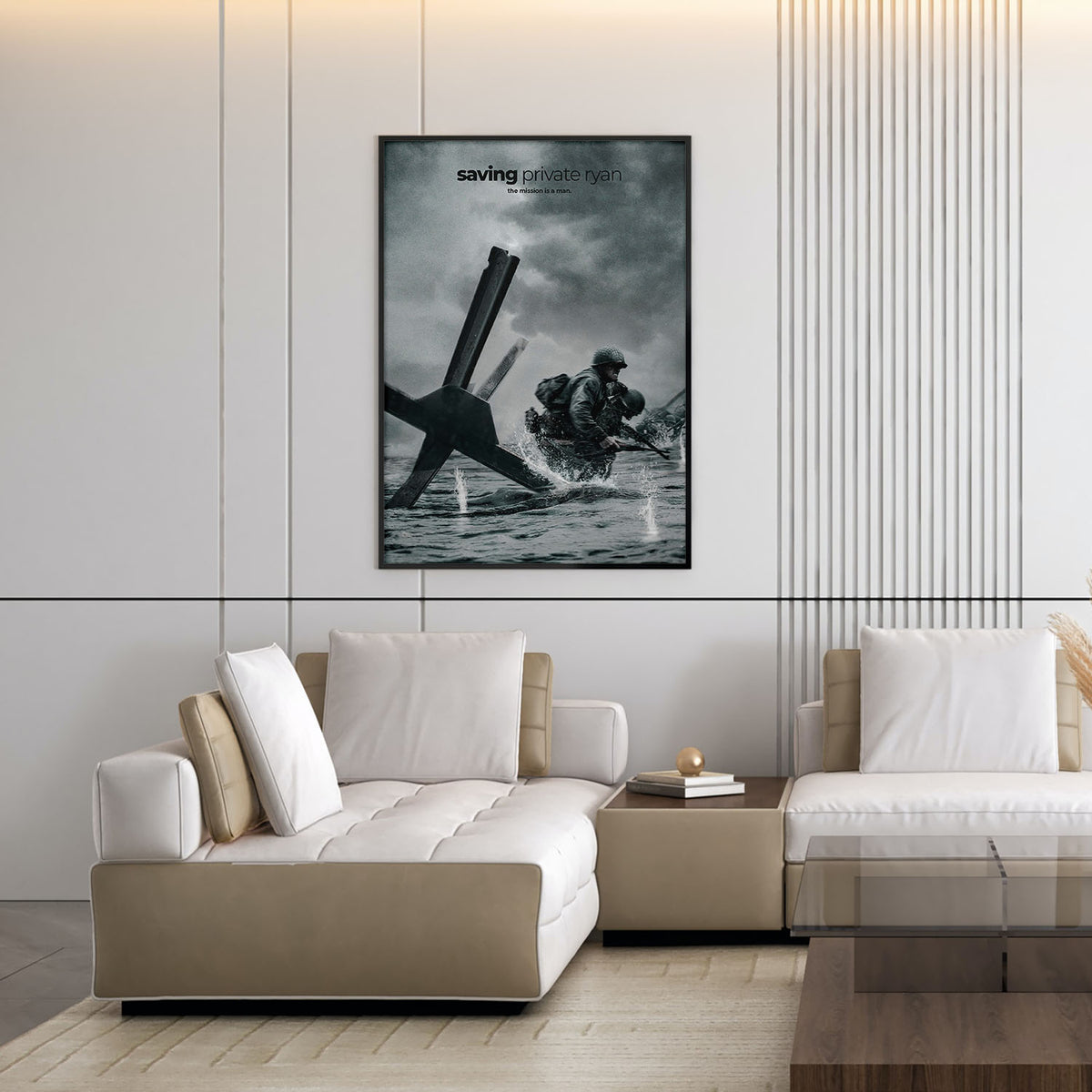 Flex Designs Poster Saving Private Ryan Cinematic 11 x 17" Home Goods - Movie 1998 Movie Poster