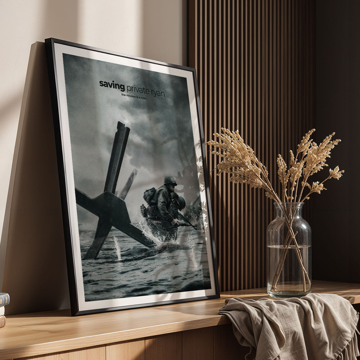 Flex Designs Poster Saving Private Ryan Cinematic 11 x 17" Home Goods - Movie 1998 Movie Poster