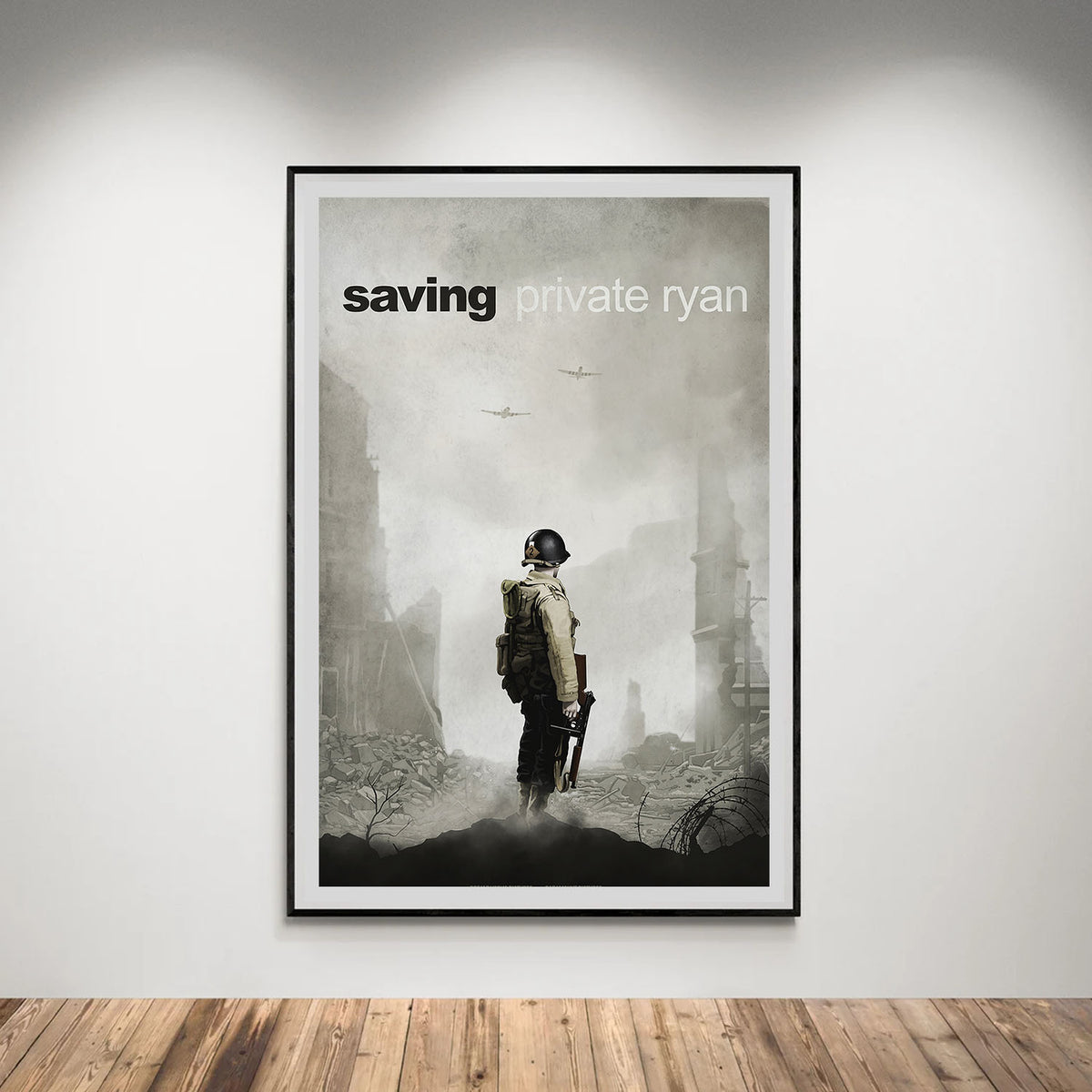 Flex Designs Poster Saving Private Ryan Minimalist 5 x 7" Home Goods - Movie 1998 Movie Poster