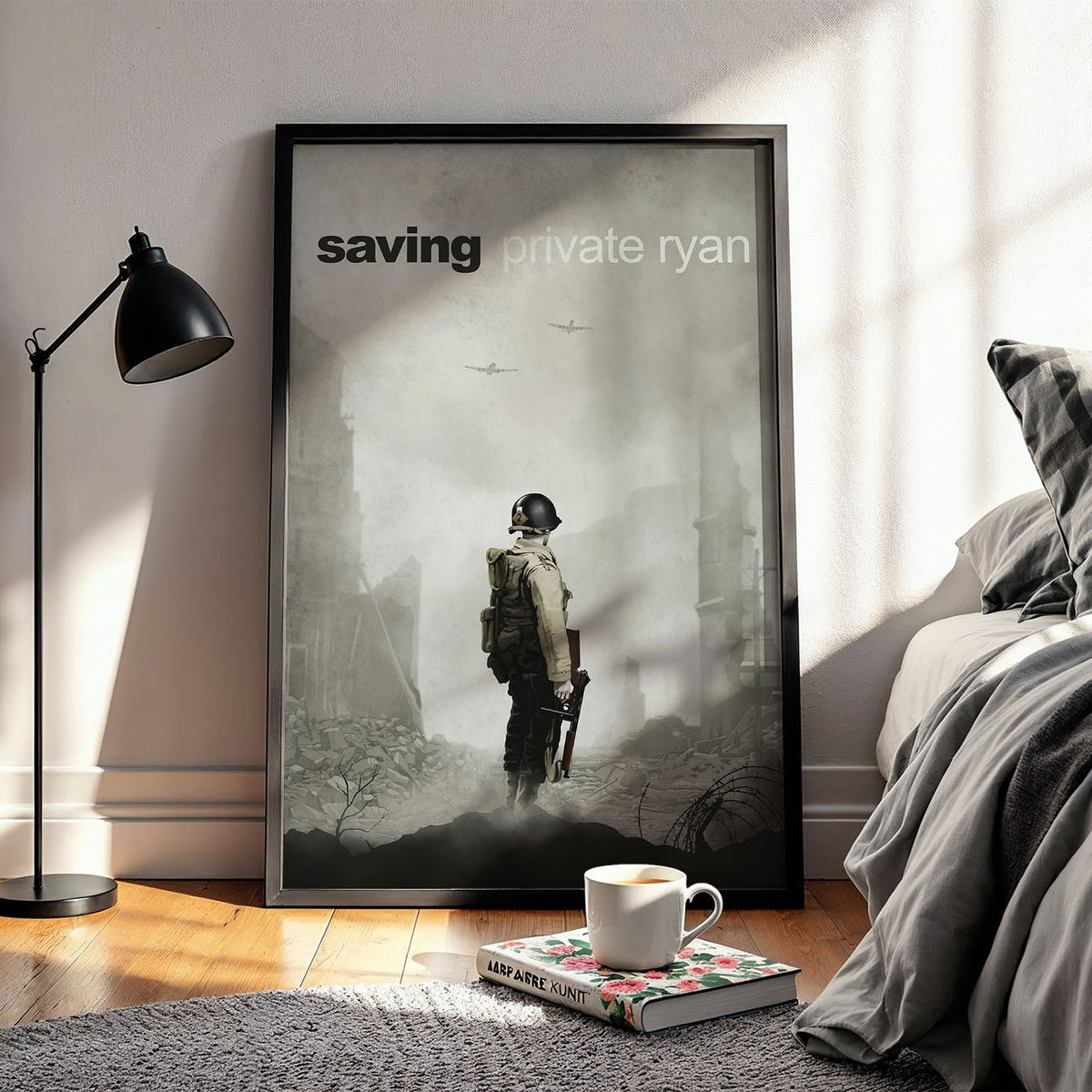 Flex Designs Poster Saving Private Ryan Minimalist 11 x 17" Home Goods - Movie 1998 Movie Poster