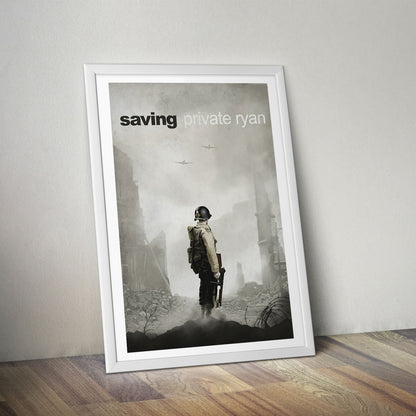 Flex Designs Poster Saving Private Ryan Minimalist 5 x 7" Home Goods - Movie 1998 Movie Poster