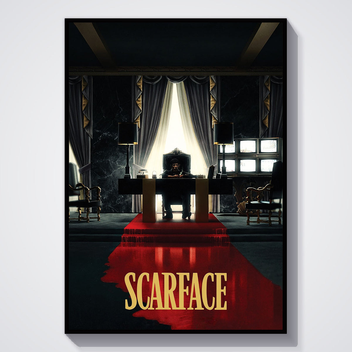 Flex Designs Poster Scarface Theatrical 11 x 17" Home Goods - Movie 1983 Movie Poster