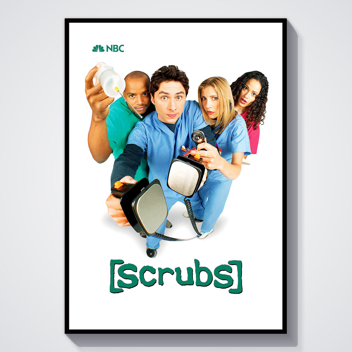 Flex Designs Poster Scrubs Cover 5 x 7" Home Goods - TV Show 2001 TV Show Poster