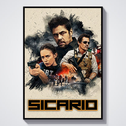 Flex Designs Poster Sicario 11 x 17" Home Goods - Movie 2015 Movie Poster