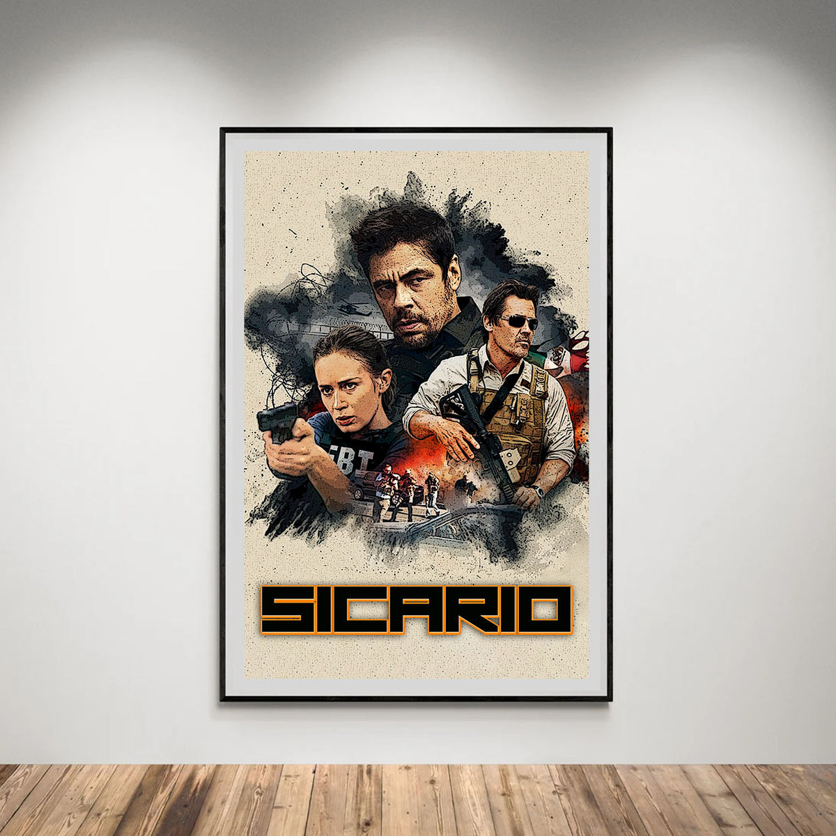 Flex Designs Poster Sicario 5 x 7" Home Goods - Movie 2015 Movie Poster