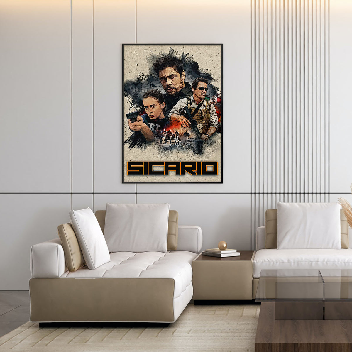 Flex Designs Poster Sicario 11 x 17" Home Goods - Movie 2015 Movie Poster