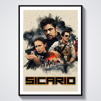 Flex Designs Poster Sicario 5 x 7" Home Goods - Movie 2015 Movie Poster