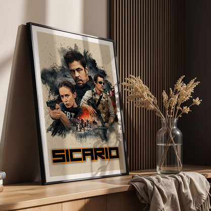 Flex Designs Poster Sicario 11 x 17" Home Goods - Movie 2015 Movie Poster