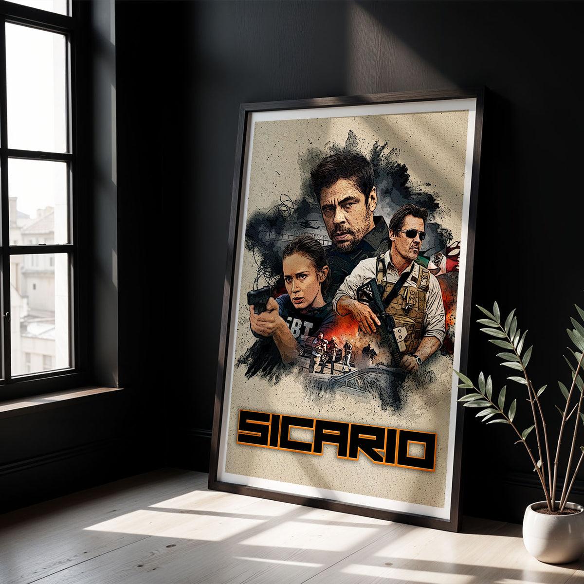 Flex Designs Poster Sicario 5 x 7" Home Goods - Movie 2015 Movie Poster
