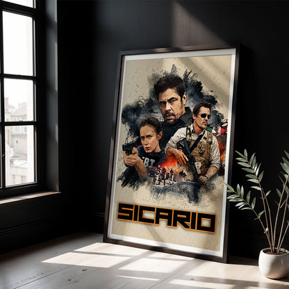 Flex Designs Poster Sicario 5 x 7" Home Goods - Movie 2015 Movie Poster