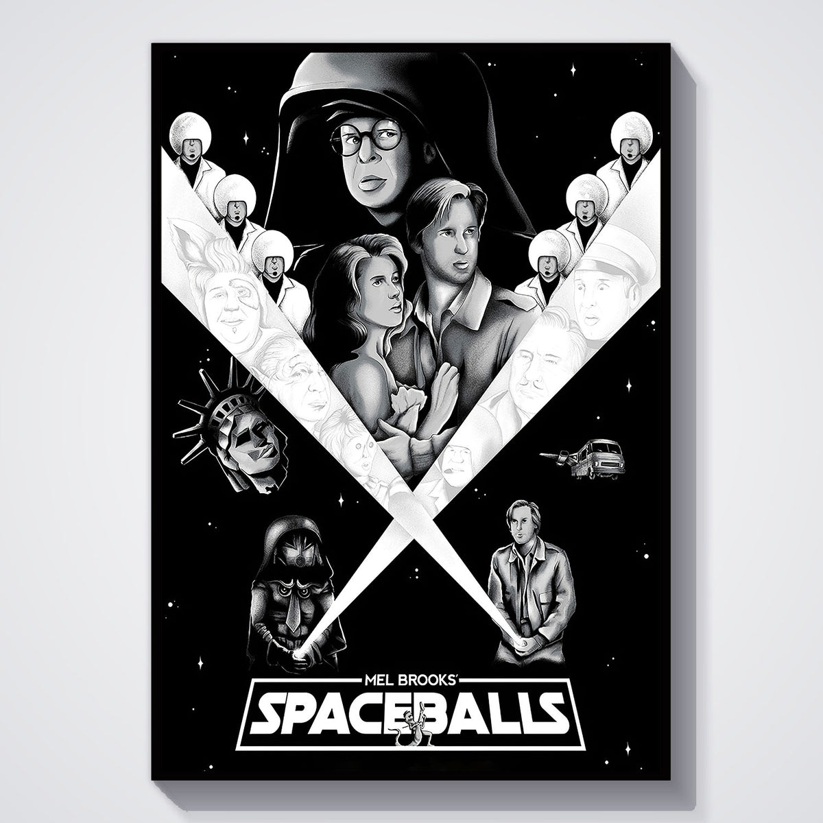 Flex Designs Poster Spaceballs 11 x 17" Home Goods - Movie 1987 Movie Poster