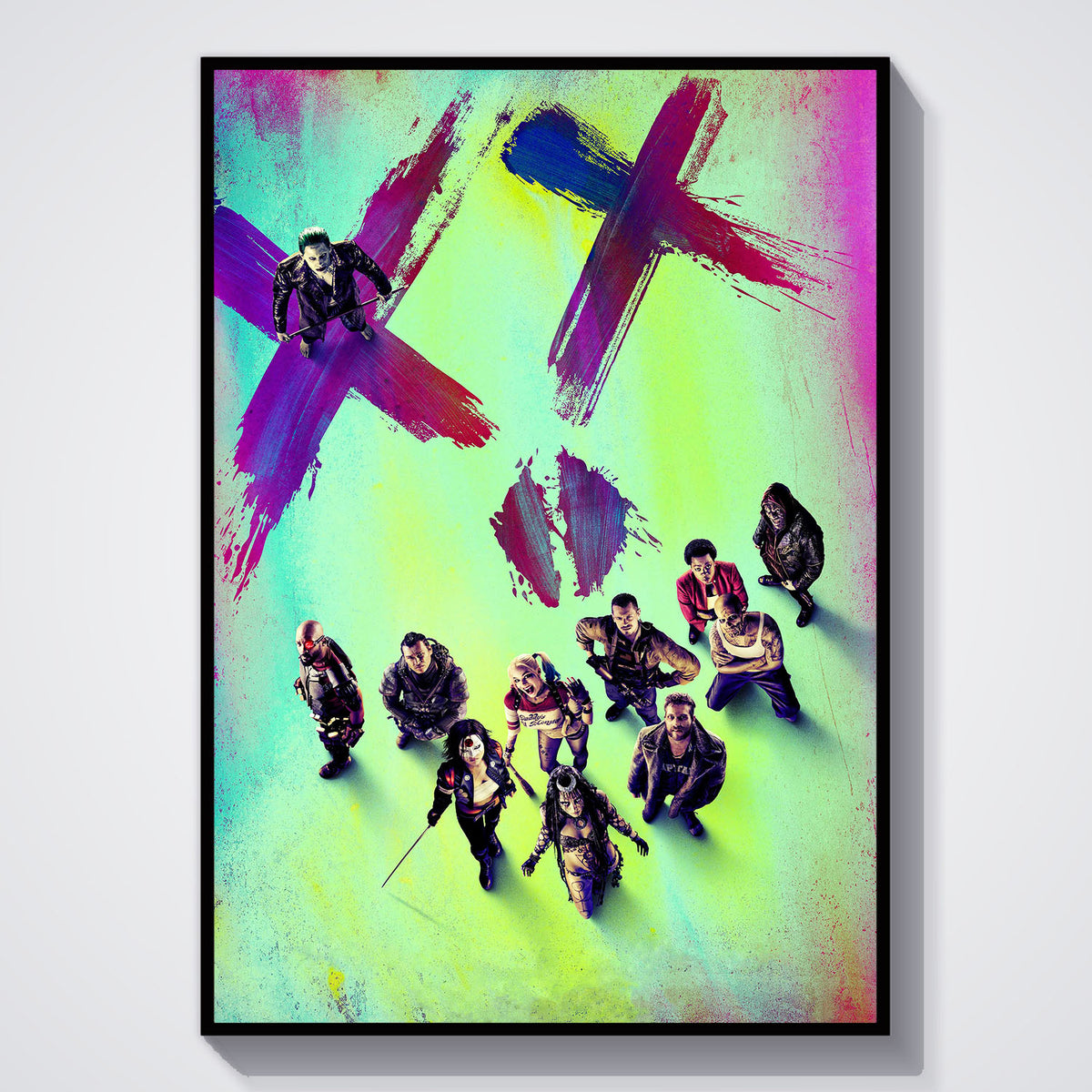 Flex Designs Poster Suicide Squad Neon 11 x 17" Home Goods - Movie 2016 Movie Poster