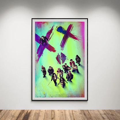 Flex Designs Poster Suicide Squad Neon 5 x 7" Home Goods - Movie 2016 Movie Poster