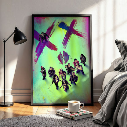 Flex Designs Poster Suicide Squad Neon 11 x 17" Home Goods - Movie 2016 Movie Poster