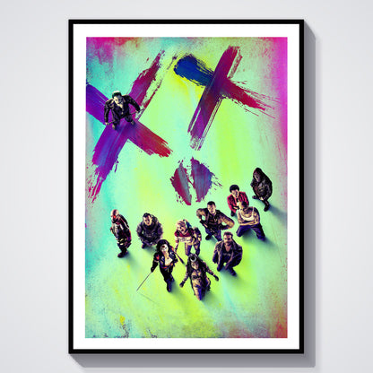 Flex Designs Poster Suicide Squad Neon 5 x 7" Home Goods - Movie 2016 Movie Poster