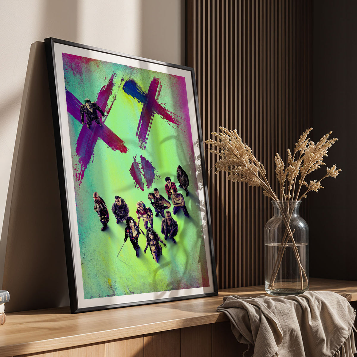 Flex Designs Poster Suicide Squad Neon 11 x 17" Home Goods - Movie 2016 Movie Poster
