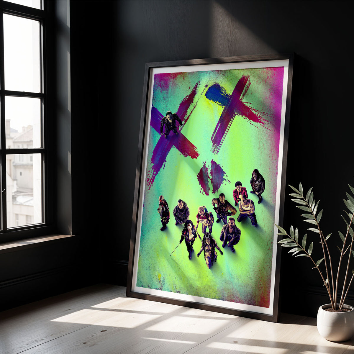 Flex Designs Poster Suicide Squad Neon 5 x 7" Home Goods - Movie 2016 Movie Poster