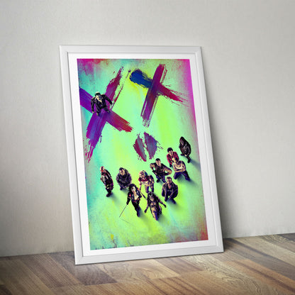 Flex Designs Poster Suicide Squad Neon 5 x 7" Home Goods - Movie 2016 Movie Poster