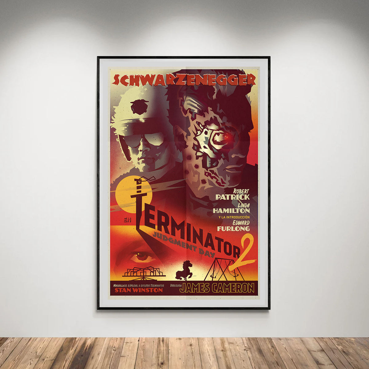 Flex Designs Poster Terminator 2 Judgment Day Sketch 5 x 7" Home Goods - Movie 1991 Movie Poster