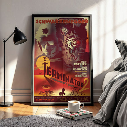 Flex Designs Poster Terminator 2 Judgment Day Sketch 11 x 17" Home Goods - Movie 1991 Movie Poster