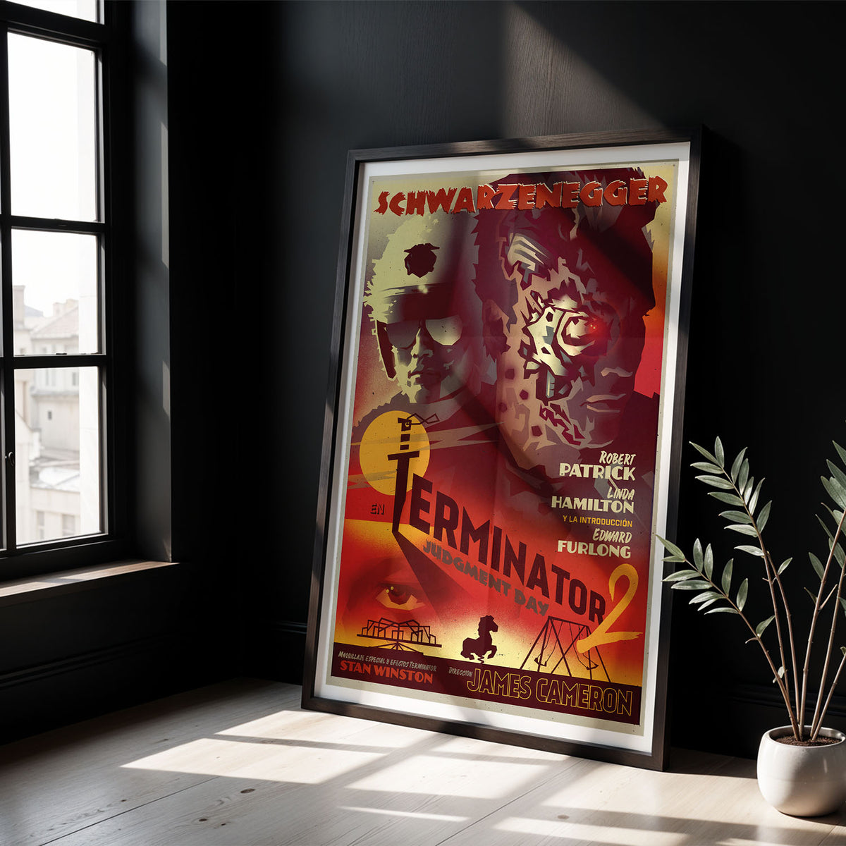 Flex Designs Poster Terminator 2 Judgment Day Sketch 5 x 7" Home Goods - Movie 1991 Movie Poster