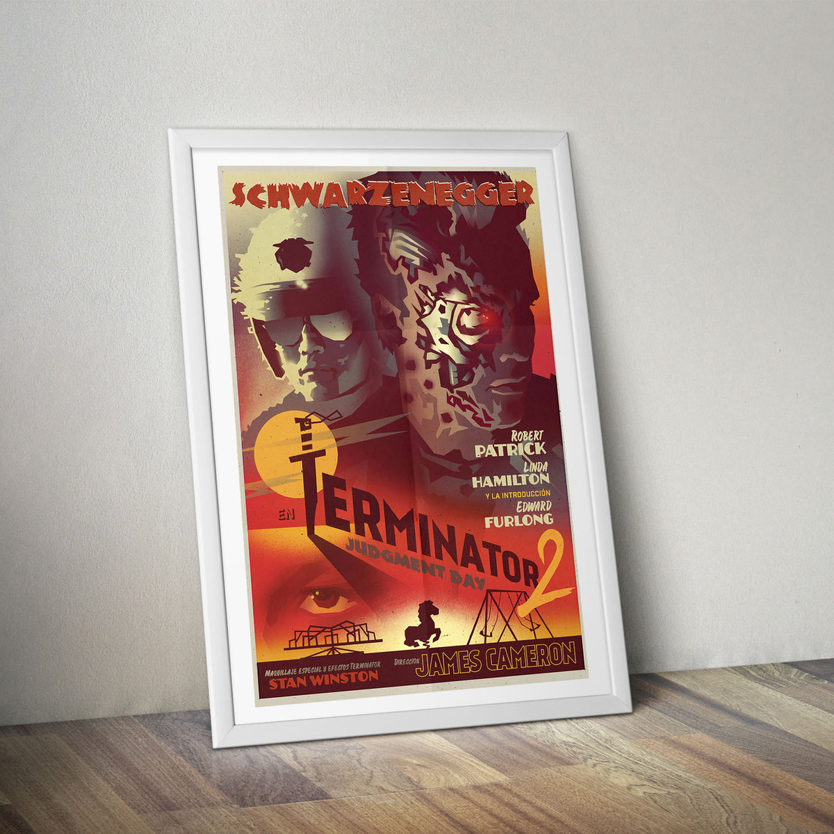 Flex Designs Poster Terminator 2 Judgment Day Sketch 5 x 7" Home Goods - Movie 1991 Movie Poster
