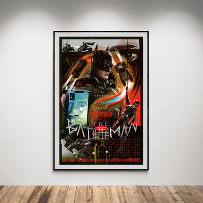 Flex Designs Poster The Batman Cartoon 5 x 7" Home Goods - Movie 2022 Movie Poster