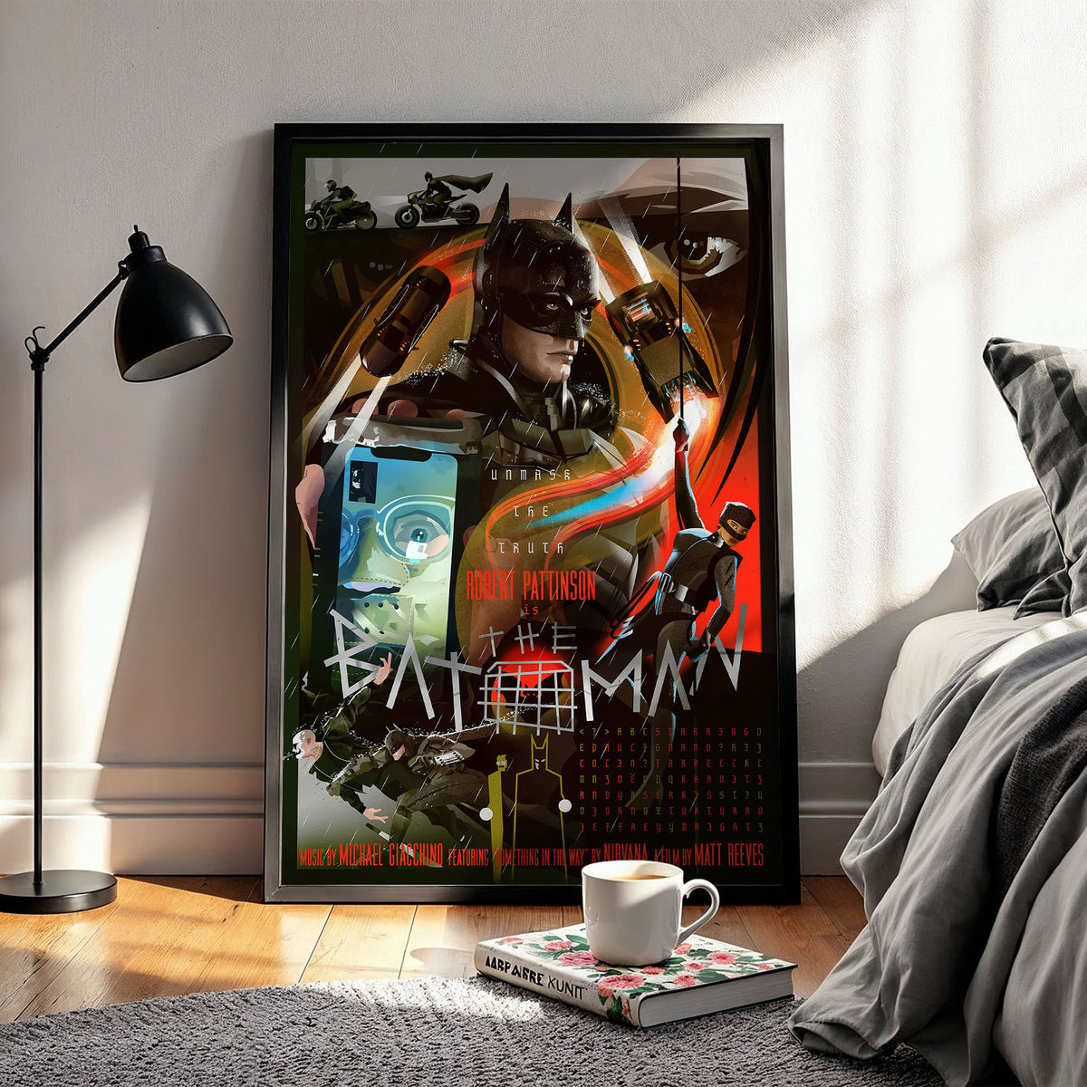 Flex Designs Poster The Batman Cartoon 11 x 17" Home Goods - Movie 2022 Movie Poster