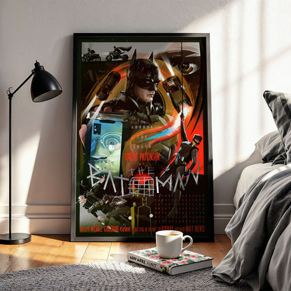 Flex Designs Poster The Batman Cartoon 11 x 17" Home Goods - Movie 2022 Movie Poster