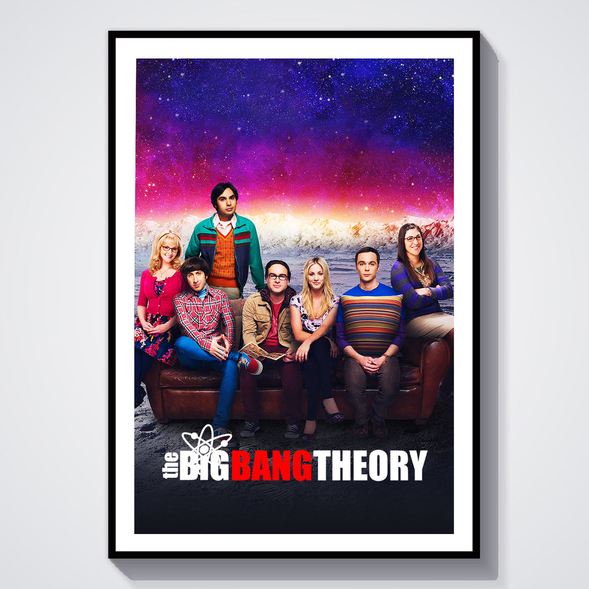 Flex Designs Poster The Big Bang Theory 5 x 7" Home Goods - TV Show 2007 TV Show Poster
