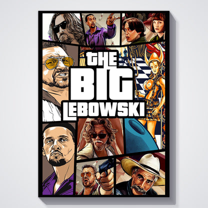Flex Designs Poster The Big Lebowski Cover 11 x 17" Home Goods - Movie 1998 Movie Poster