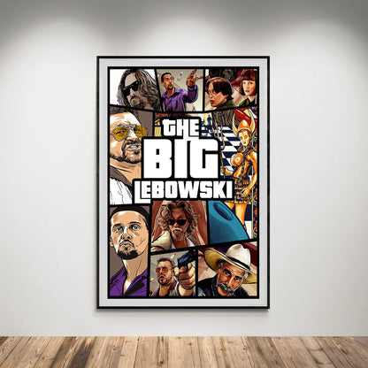 Flex Designs Poster The Big Lebowski Cover 5 x 7" Home Goods - Movie 1998 Movie Poster