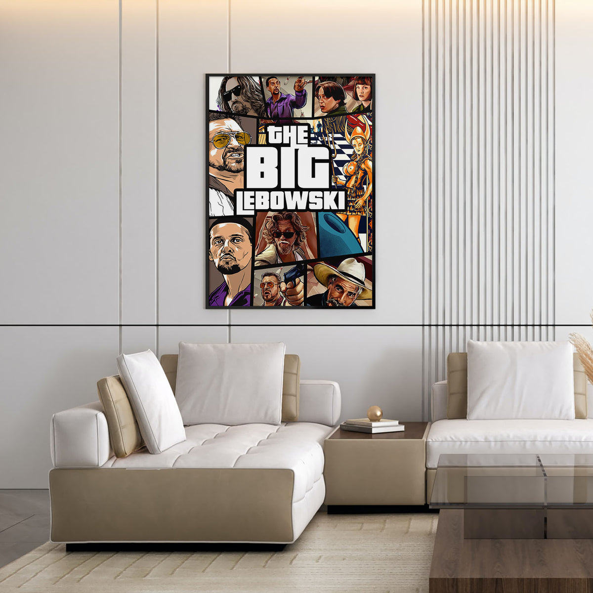 Flex Designs Poster The Big Lebowski Cover 11 x 17" Home Goods - Movie 1998 Movie Poster