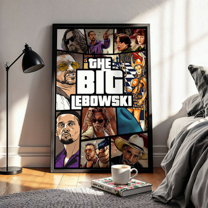 Flex Designs Poster The Big Lebowski Cover 11 x 17" Home Goods - Movie 1998 Movie Poster