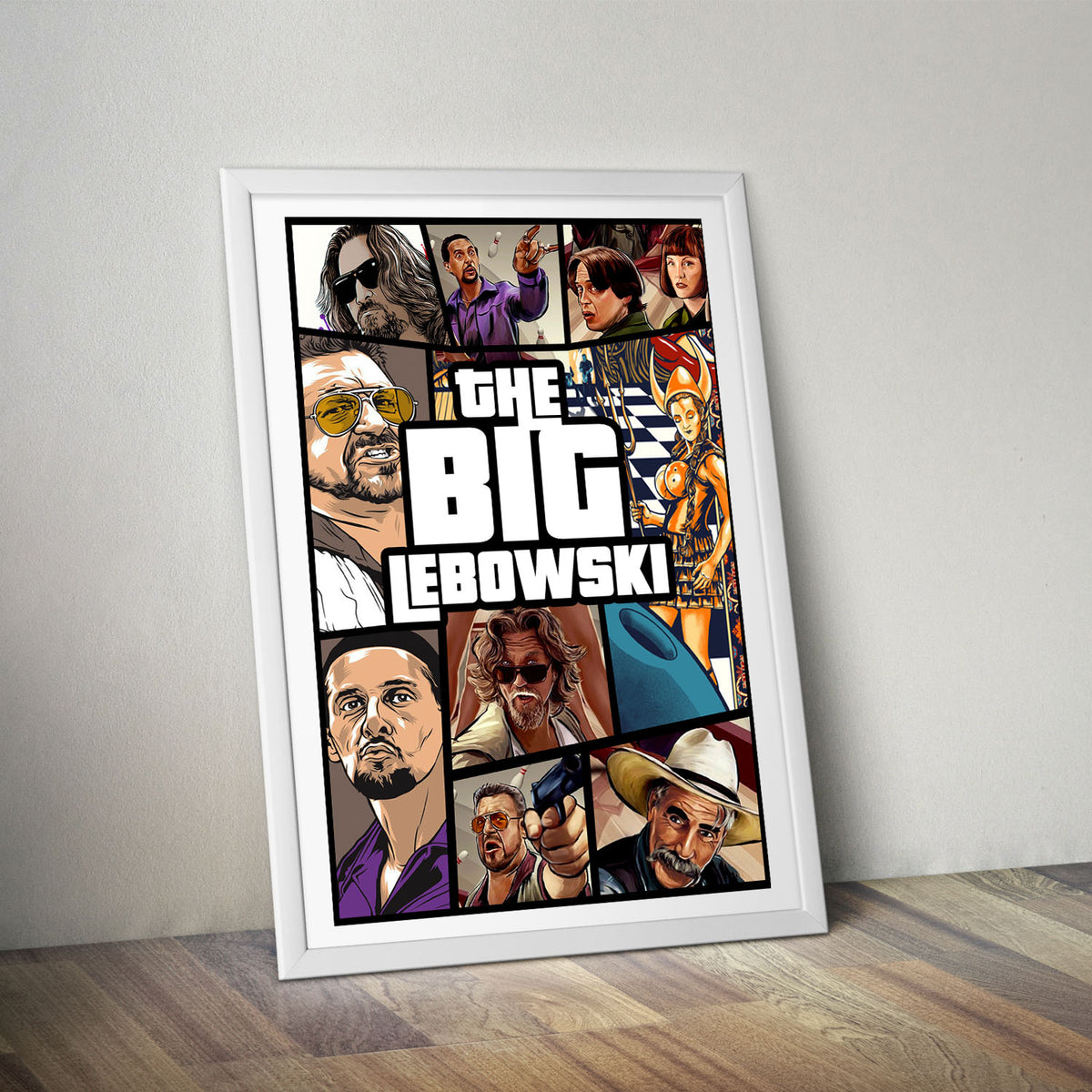 Flex Designs Poster The Big Lebowski Cover 5 x 7" Home Goods - Movie 1998 Movie Poster