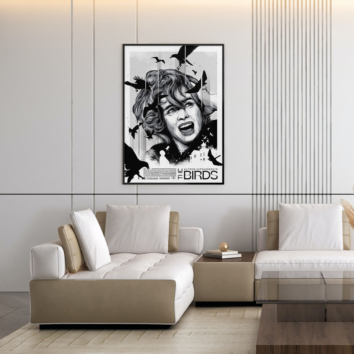 Flex Designs Poster The Birds 11 x 17" Home Goods - Movie 1963 Movie Poster