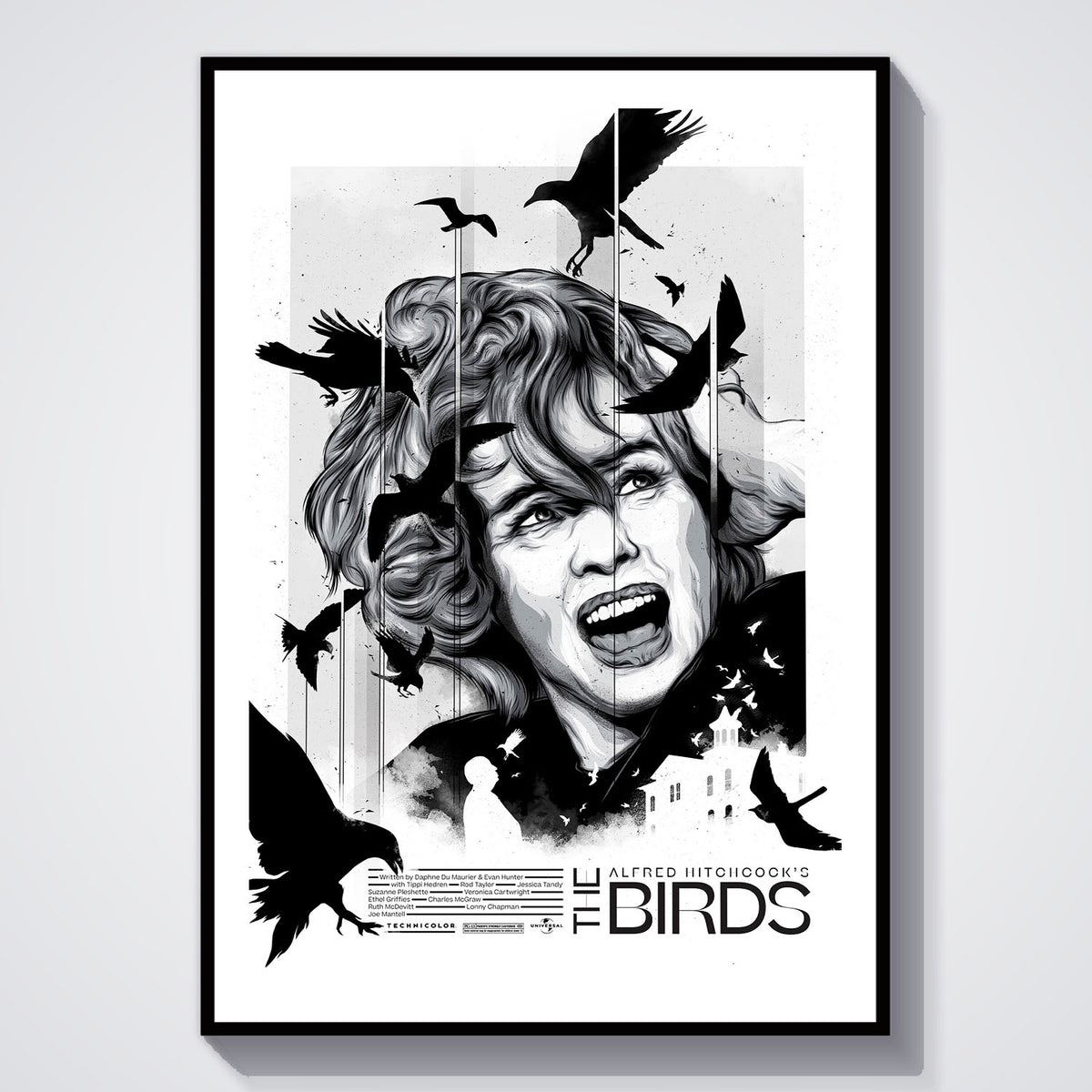 Flex Designs Poster The Birds 5 x 7" Home Goods - Movie 1963 Movie Poster