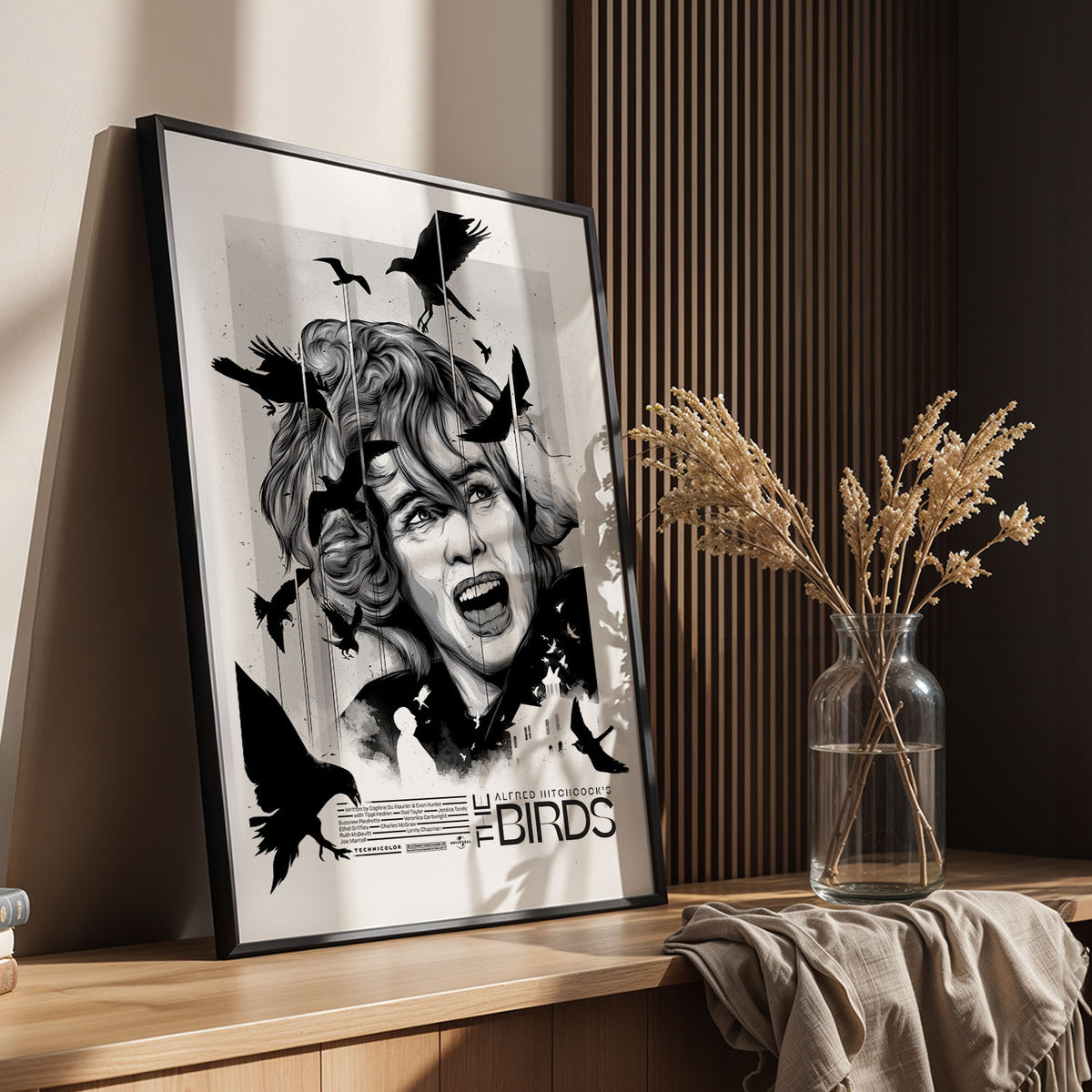 Flex Designs Poster The Birds 11 x 17" Home Goods - Movie 1963 Movie Poster