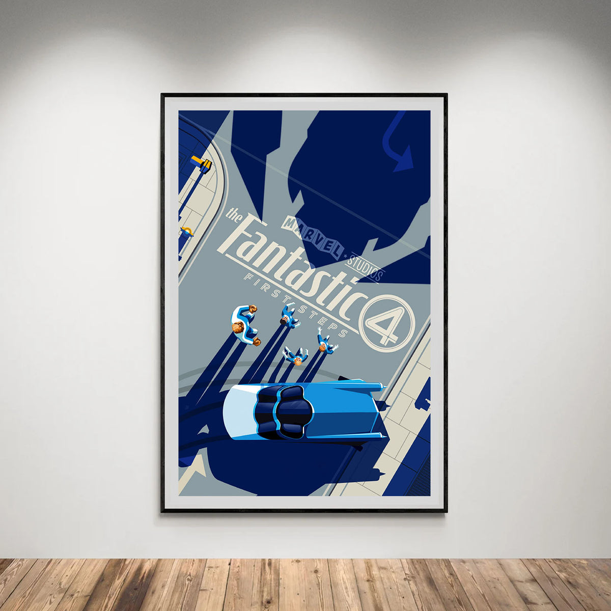 Flex Designs Poster The Fantastic 4 First Steps Cartoon 5 x 7" Home Goods - Movie 2025 Movie Poster