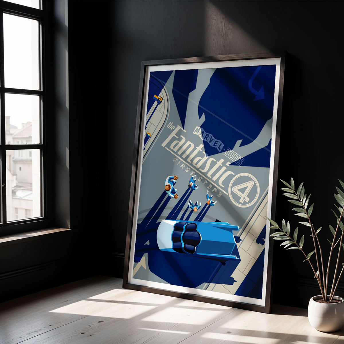 Flex Designs Poster The Fantastic 4 First Steps Cartoon 5 x 7" Home Goods - Movie 2025 Movie Poster