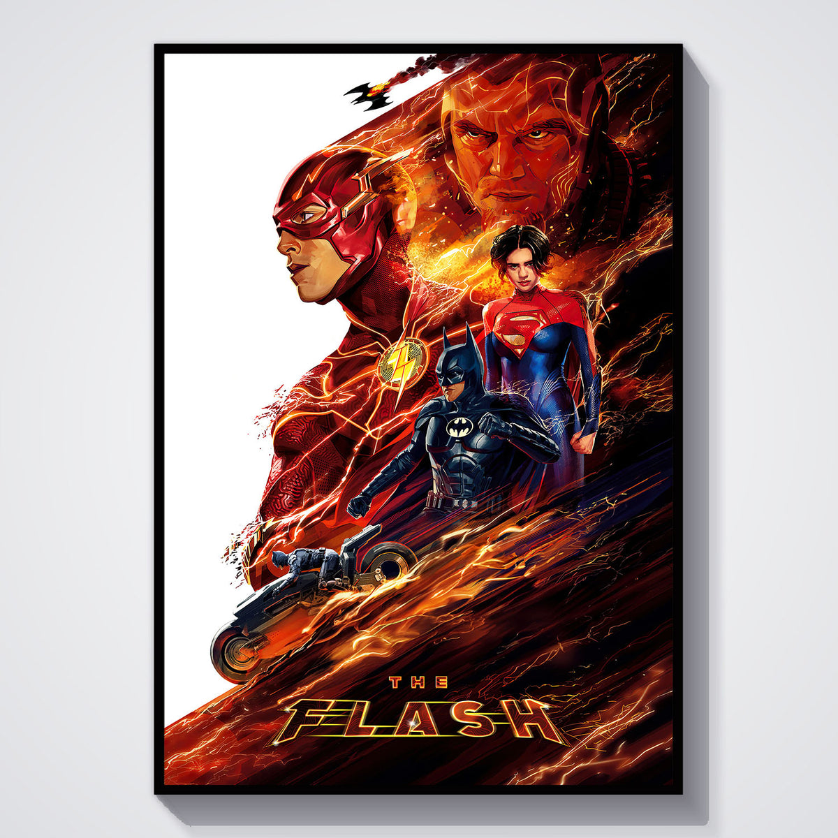 Flex Designs Poster The Flash Sketch 11 x 17" Home Goods - Movie 2023 Movie Poster