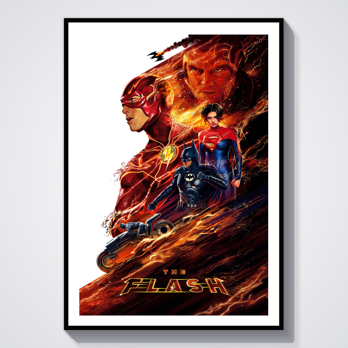 Flex Designs Poster The Flash Sketch 5 x 7" Home Goods - Movie 2023 Movie Poster