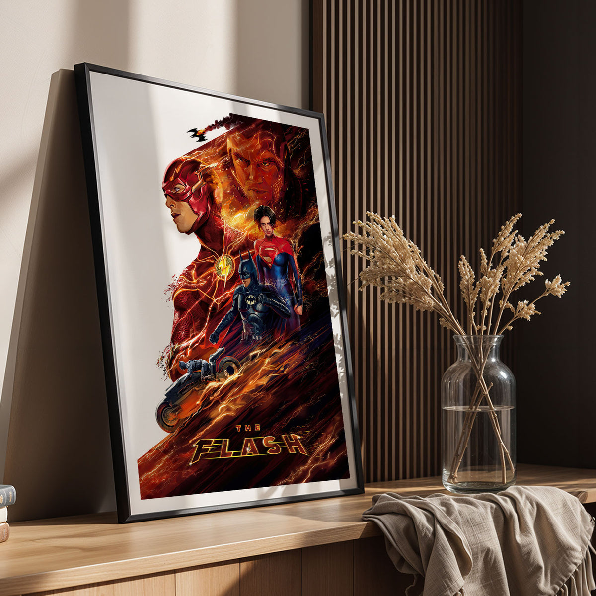 Flex Designs Poster The Flash Sketch 11 x 17" Home Goods - Movie 2023 Movie Poster
