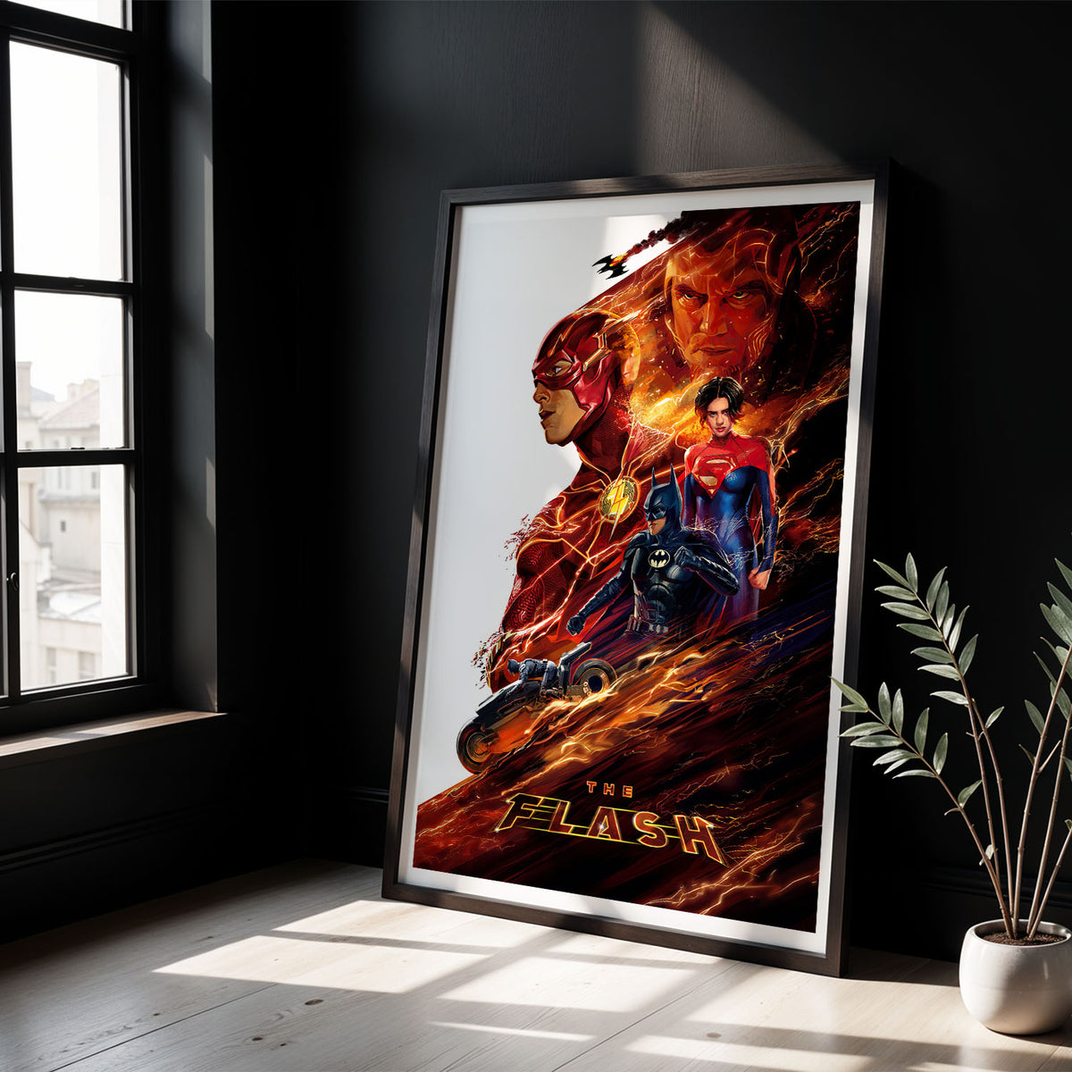 Flex Designs Poster The Flash Sketch 5 x 7" Home Goods - Movie 2023 Movie Poster