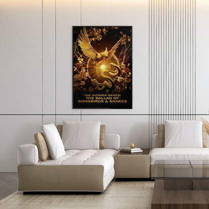 Flex Designs Poster The Hunger Games The Ballad of Songbirds & Snakes Gold 11 x 17" Home Goods - Movie 2023 Movie Poster