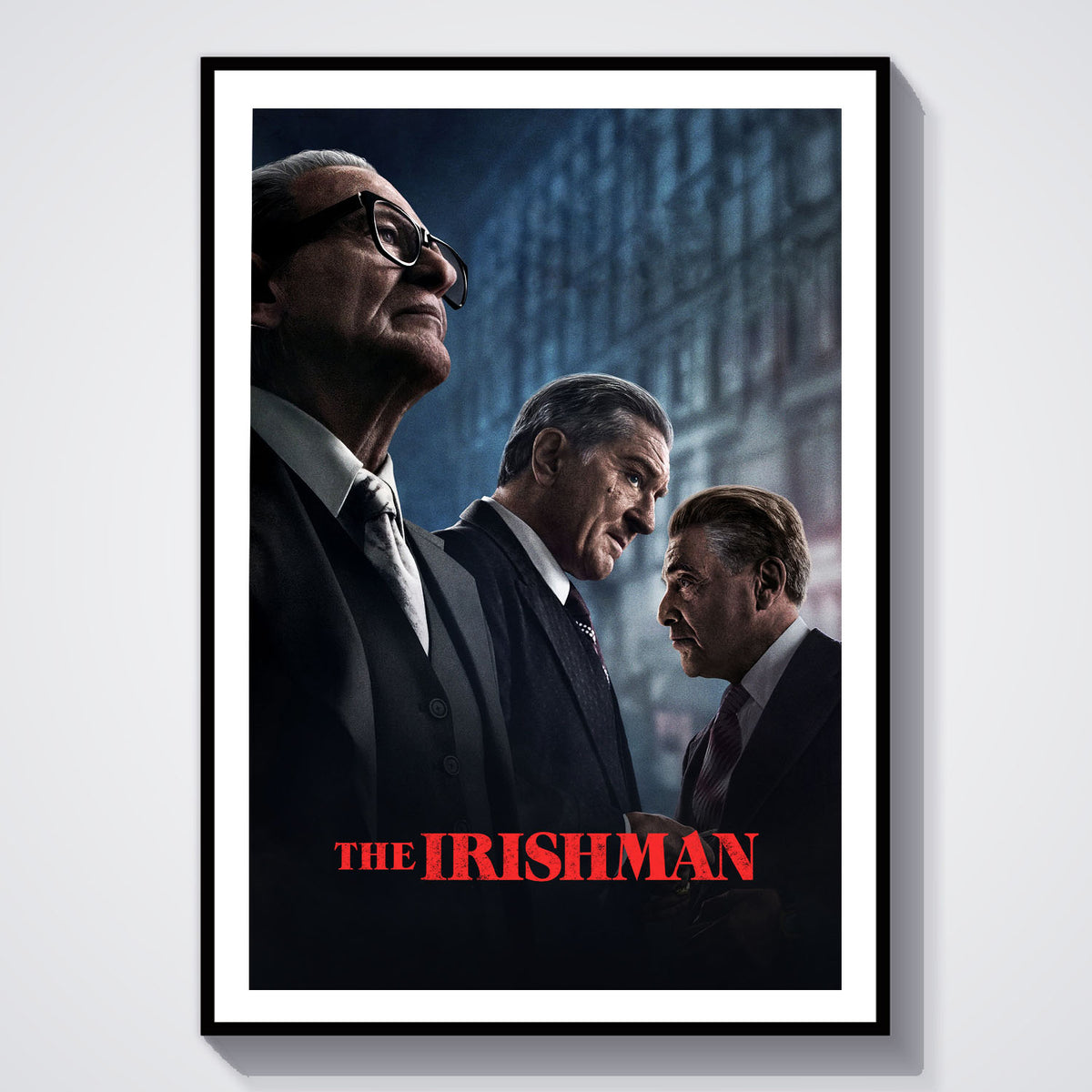 Flex Designs Poster The Irishman Cinematic 5 x 7" Home Goods - Movie 2019 Movie Poster