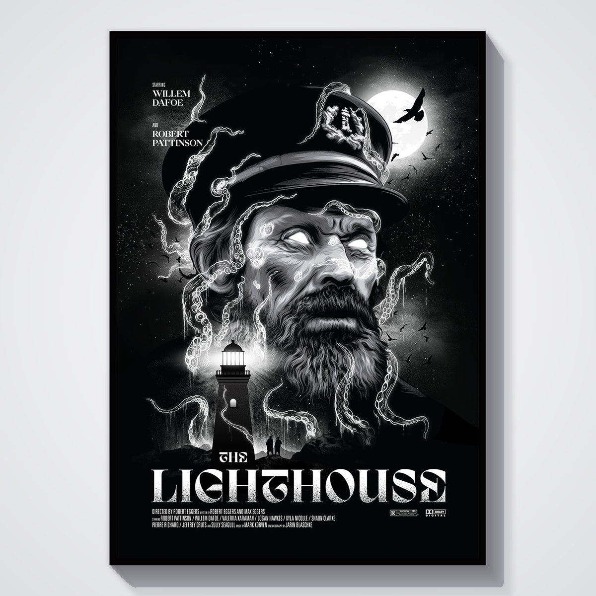 Flex Designs Poster The Lighthouse 11 x 17" Home Goods - Movie 2019 Movie Poster