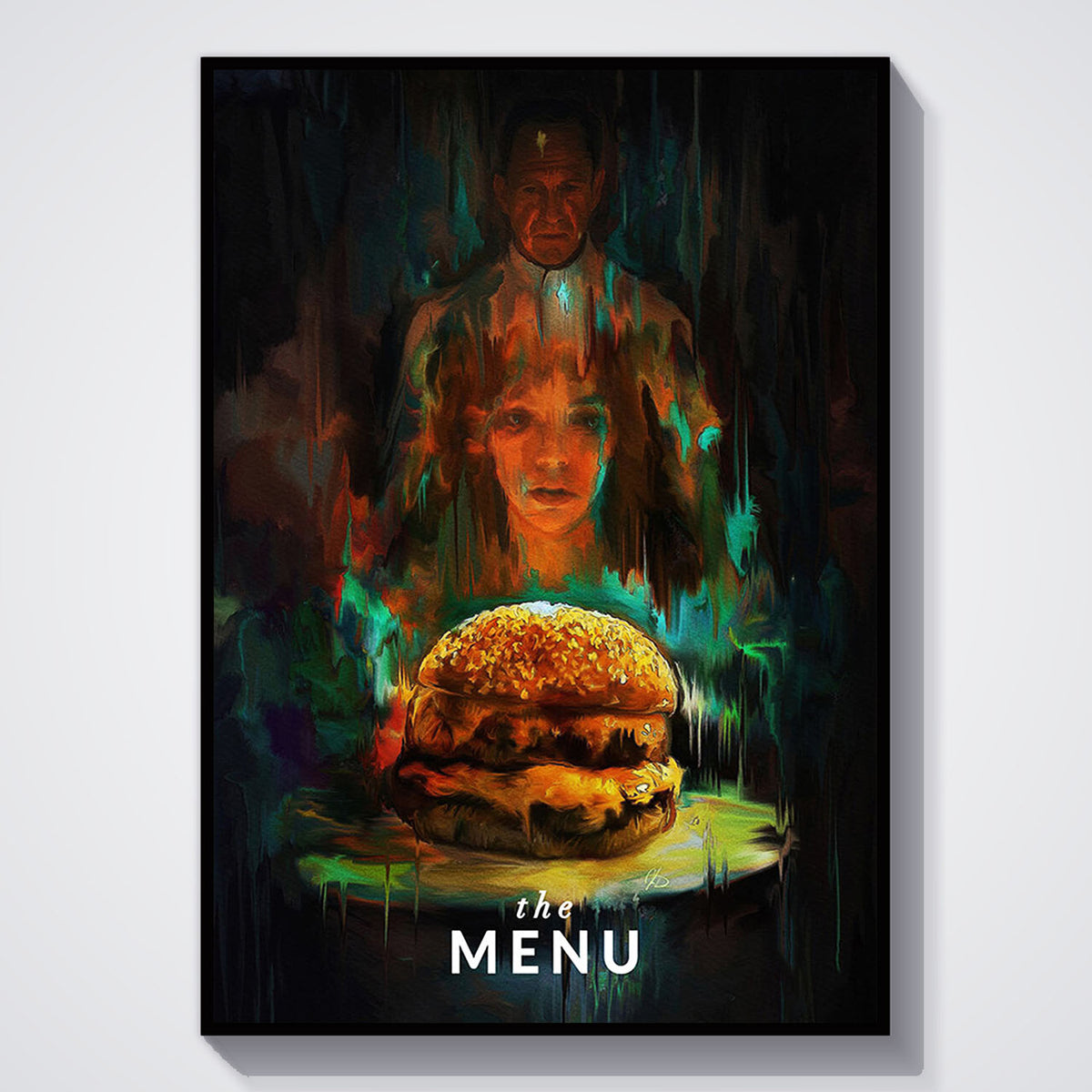 Flex Designs Poster The Menu Burger 11 x 17" Home Goods - Movie 2022 Movie Poster
