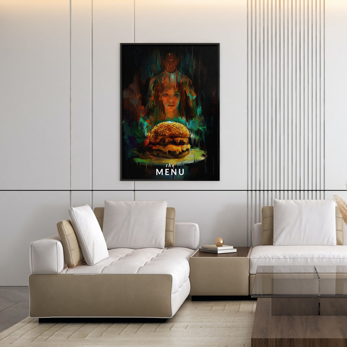 Flex Designs Poster The Menu Burger 11 x 17" Home Goods - Movie 2022 Movie Poster